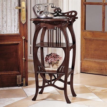 DESIGN TOSCANO Galle Art Nouveau Harp Side Table AF8074